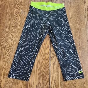 Nike Black and White Patterned Leggings